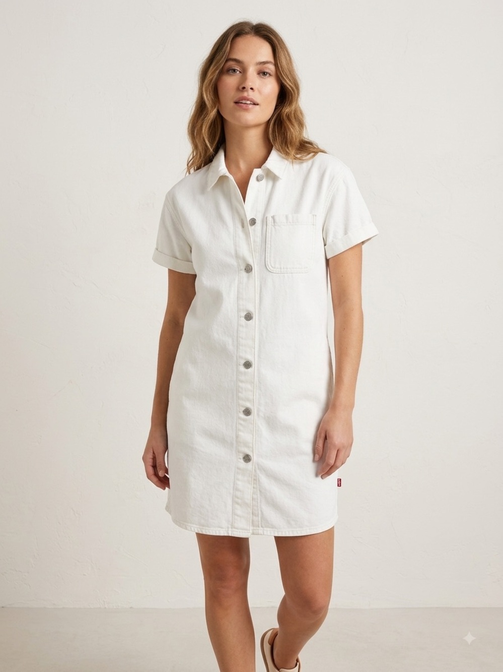 NWT Levi Strauss Button-Front Shirt Dress